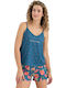 Mihra Summer Women's Pyjama Set Indigo