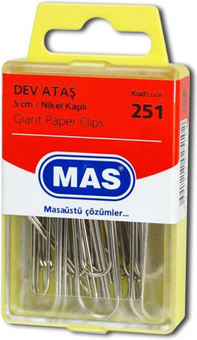Mas Συνδετήρες Ανοξείδωτοι No5 25 Τεμ 251