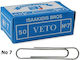 Veto Büroklammern Nr.7 50 Stück 78mm