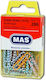Συνδετήρες Mas Χρωματιστοί Zebra Blister Mas286 Mas