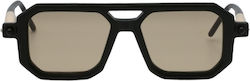 Kuboraum Sunglasses Μαύρα with Acetate Frame & Black Lens