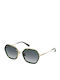 Nina Ricci Damen Sonnenbrille mit Grün Metall Gestell und Grün Linse