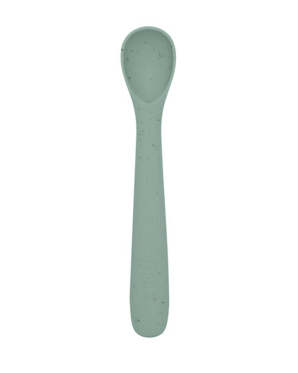 Kikka Boo Baby Spoon Platinum with Temperature Indicator made of Silicone for 6+ months Green