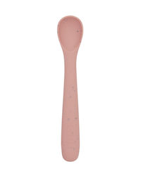 Kikka Boo Baby Spoon Platinum with Temperature Indicator made of Silicone for 6+ months Pink