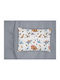 Dimcol Kids Cotton Pillowcase 50x70cm White-blue