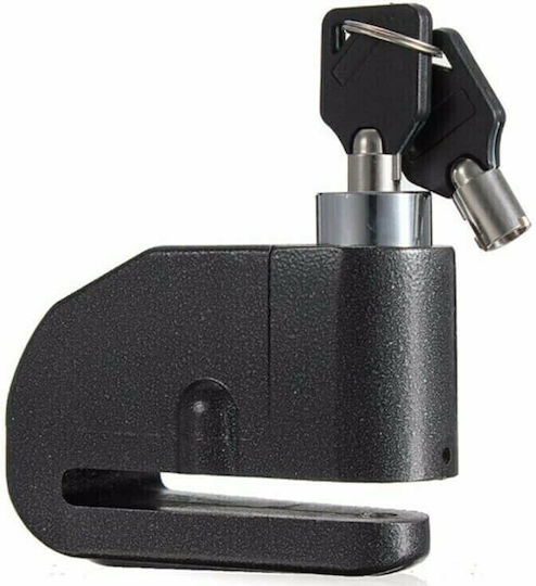 ACP Motorcycle Disc Brake Lock with Alarm & 7mm Pin in Black