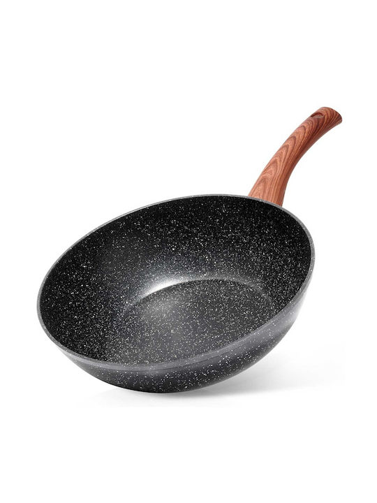 Vilde Non-Stick Wok with Granite Coating 28cm Black