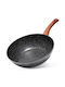 Vilde Non-Stick Wok with Granite Coating 28cm Black