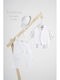 Piccolino Baptism Suit With Vest For Boy Linen Luciano White