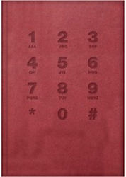 The Writing Fields Agendă Telefonică Roșie 6x10cm