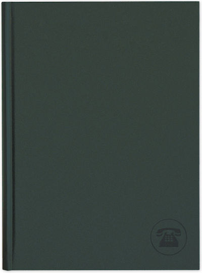 adBook Phone Directory with Greek Alphabet Green 12x22cm