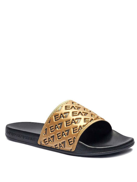 Emporio Armani Slides Χρυσά Emporio Armani Slides Χρυσά