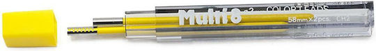 Μύτες Pentel Mult8i 2mm 2 Μύτες Κίτρινο Ch2g Pentel