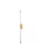 Modern Lamp Wall with Integrated LED and Natural White Light Gold