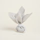 Beauty Home Serviette 27 x 27 cm Grau Silber Lurex