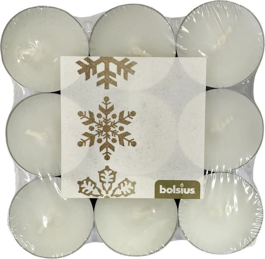 Bolsius Christmas White Candle 1.5cm