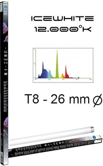 Haquoss T8-Lampe für Aquariumbeleuchtung mit Weiß Licht 14W