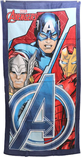 Marvel Avengers Παιδική Πετσέτα Θαλάσσης 70x140εκ Qe4209 B Σκούρο Μπλε