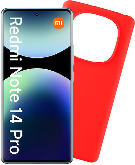 Volte-Tel Back Cover Din Silicon Cu Curea Roșie Redmi Note 14 Pro 4G