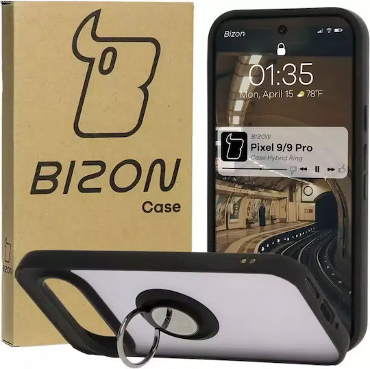 Bizon Hybrid Back Cover Μεταλλικό Μαύρο (Google Pixel 9 / 9 Pro)