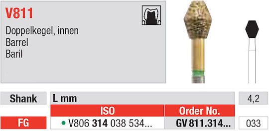 eDenta Milling Cutter for Rotary Tool