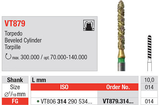 eDenta Milling Cutter for Rotary Tool
