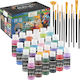 Nassau Paint Acrylic & 12 Brushes Ar0765/ge Toys