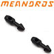Meandros Plastic Beads Tied Bands 2pcs Black