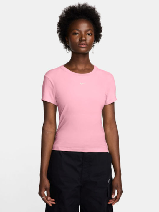 Nike Γυναικείο T-shirt Ροζ