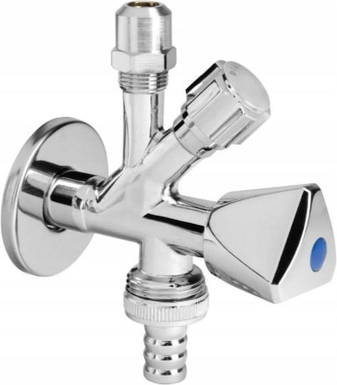 Diamond Kombi-Ventil 1/2 X 3/4 X 3/8 Winkelform