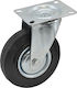 Awtools Swivel Wheel Black Rubber 200mm
