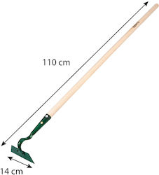 Sapa trapezoidală 14 cm cu mâner din lemn
