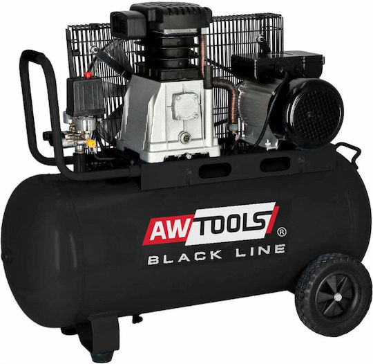 AWTools Compressor Μονοφασικό Κομπρεσέρ Αέρος 97dB με Ισχύ 3hp και Αεροφυλάκιο 90lt