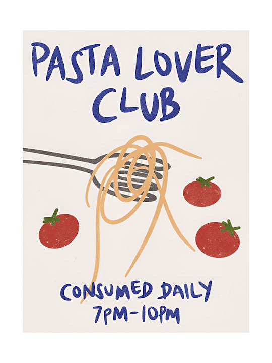 Poster Pasta Lovers Club Pst25295 21cm X 30cm