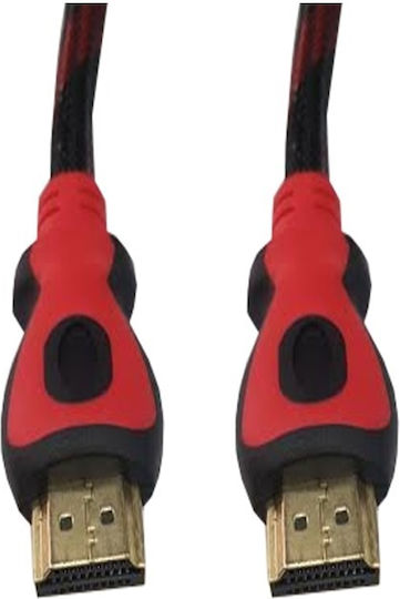 HDMI M към HDMI M кабел 3м червен черен V1.4