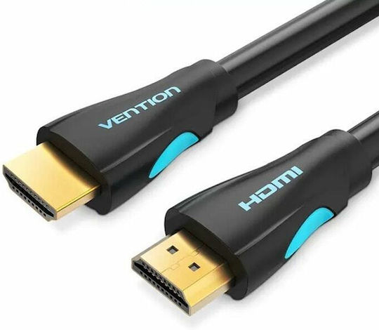 Vention Vaa-m02-b1500 HDMI Cable M To M 15m Black 3840x2160@60Hz Gold-plated Connectors