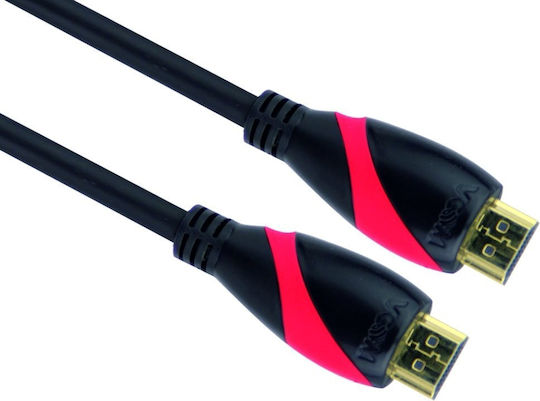 Cablu Vcom Cg525 HDMI M la HDMI M 5m Negru V1.4 Conectori placati cu aur