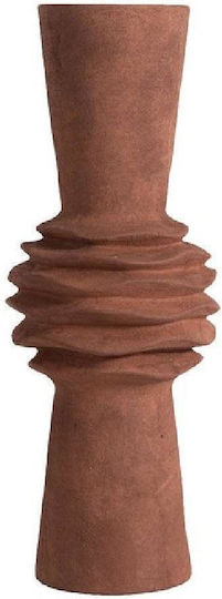 Espiel Set Of Red Ceramic Vases 10xH25cm 3 Pieces