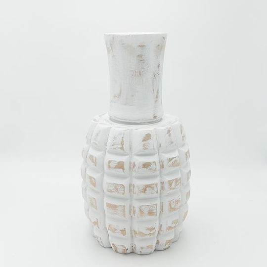 Decorative Vase White 22x22x41cm