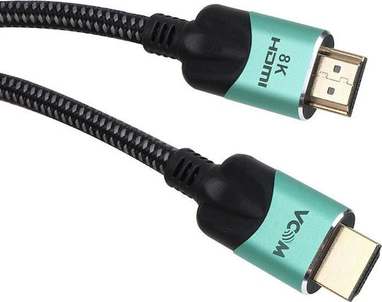 Cablu Vcom Cg865 HDMI M la HDMI M 8K@60Hz 2m Negru
