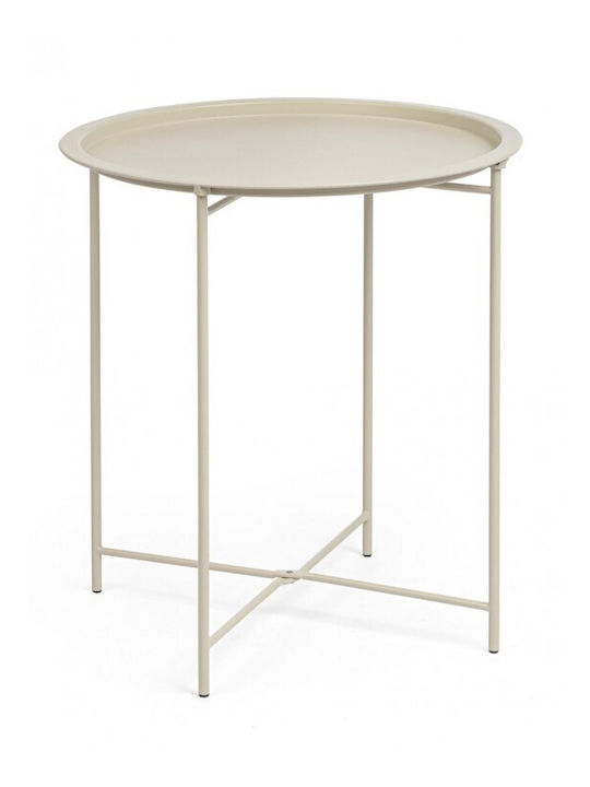 Tisch für kleine Außenbereiche Stabil Austin Cream 46x46x52cm