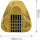 Golden Nail Support Horseshoe Shape 59mm*60mm 60pcs