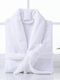 Blanc de Blanc Halat de baie cu Guler Alb 420gr/m²