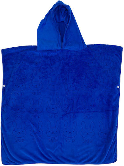 Boy's Beach Towel Poncho 70*70 Blue S22