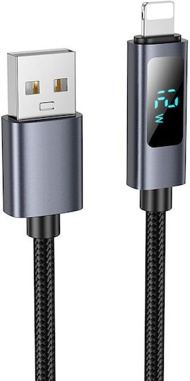 Hoco USB-C to Lightning Cable 18W Μαύρο 1m HOC-645553