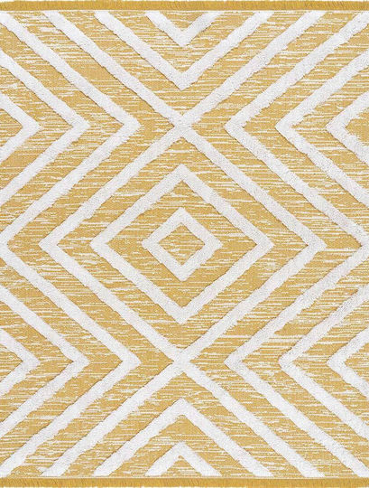 Madi Flint Covor Rectangular Galben