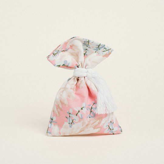 Beauty Home Fabric Pouch for Gift Orange 14x22cm.