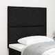 vidaXL Cap de pat din Material Textil Negru 40x...
