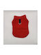 Bonnie Kleine Fleece-Hundeweste Rot mit Leinenring