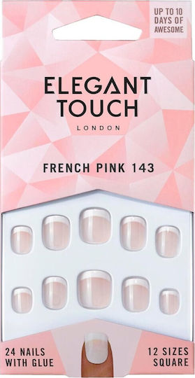 Elegant Touch Nail Design Accessories in Beige Color 24pcs